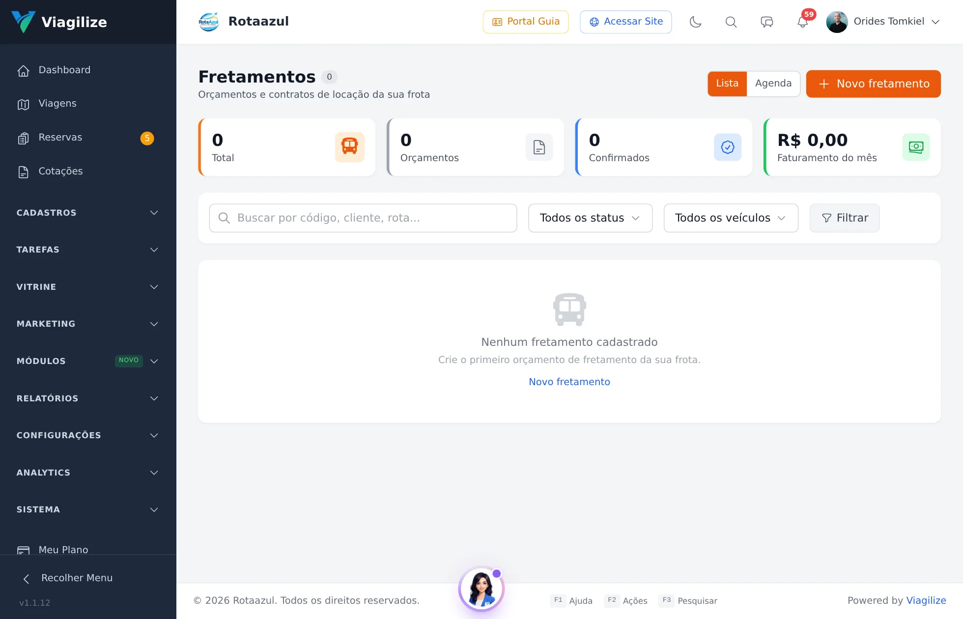 Gestão de fretamento de ônibus e vans - Viagilize